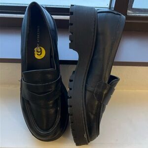 Sincerely Jules ROCKER Chunky Heel LUG Sole Platform Loafers, Shoes 90’s Y2K, 9M